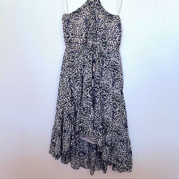 Free People Safari strapless/halter Sundress Bohemian Beach Lightweight dress - Picture 11 of 15